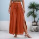 thumbnail image 2 of Pantalones palazzo anchos para mujer: pantalones elásticos y flexibles con cintura elástica para primavera/verano/otoño, 2 of 4