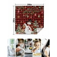 thumbnail image 4 of Christmas Snowman Cloth Napkins Set of 6 Reusable Dinner Napkins, Xmas Snowflake Elk Tree Balls Red Plaid Cocktail Napkin Washable Table Napkins for Wedding/Holiday Party/Baby Shower 20"x20", 4 of 7
