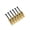 Gold, variant on Oasiva 6Pcs Double Locking System Locked Saddles Guitar Tremolo Bridge Saddles Set