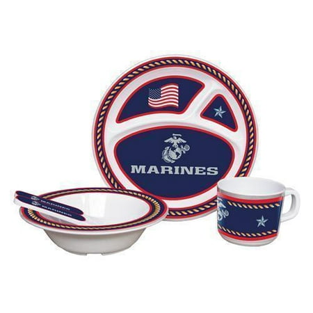 U.S. Marine Corps Kid's 5 Pc. Dish Set  - USA&Military Licensed