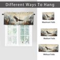 thumbnail image 6 of Eagle Printed Window Curtains Valances for Kitchen Misty Forest African Animal Flying Rod Pocket Valances for Bedroom Living Room Dining Room 54 by 18 in, 1 Panel, 6 of 6