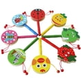 thumbnail image 4 of Reloj despertador Qin de ocho tonos con cuentas pequeñas, juego de piano para niños, juguete de madera para bebés, bloques de construcción educativos para educación temprana, 4 of 6