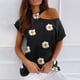 thumbnail image 2 of Mujeres Verano Cuello Redondo Manga Corta Estampado Sin Tirantes Camiseta Tops Blusas OAVQHLG3B Store  lin121212, 2 of 4