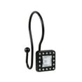 thumbnail image 3 of Utopia Alley Decorative Double Shower Curtain Hooks - Rust Proof Shower Curtain Hooks with Acrylic Crystal Design for Bathrooms, Kitchen, Utensils, Curtains, Towels etc - Set of 12, Matt Black, 3 of 10