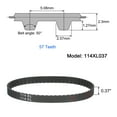 thumbnail image 2 of 114XL 037 Timing Belt 57 Teeth Rubber Geared Cogged Belt, 0.37" Width, 0.20" Pitch, 2 of 5