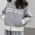 thumbnail image 5 of RGDYPKO Girys Leisure Sports Suit Children Tracksuit Zip Up Athletic Jacket And Jogger Pants 2 Piece Set Holiday Leisure Set, 5 of 5