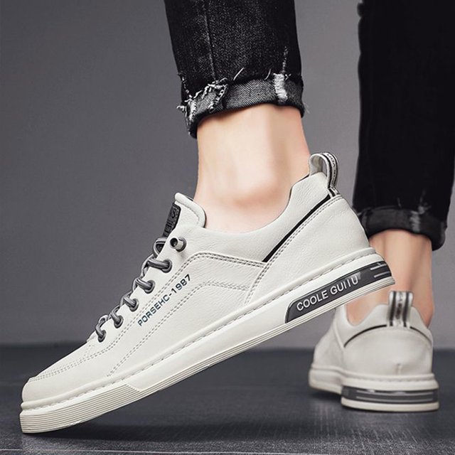 Zapatos casuales para hombre Zapatillas planas de PU antideslizantes Zapatos cómodos sin cordones para otoño DQrwqpou Tenis De Mujer Tenis De Hombre