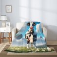thumbnail image 2 of Throw Blanket for Couch Sofa and Bed, Cute Daisy Cow A Super Soft Plush Throw Blanket, Fuzzy Cuteness Comfy Warm Washable Flannel Blanket & Throws for All Season, 2 of 5