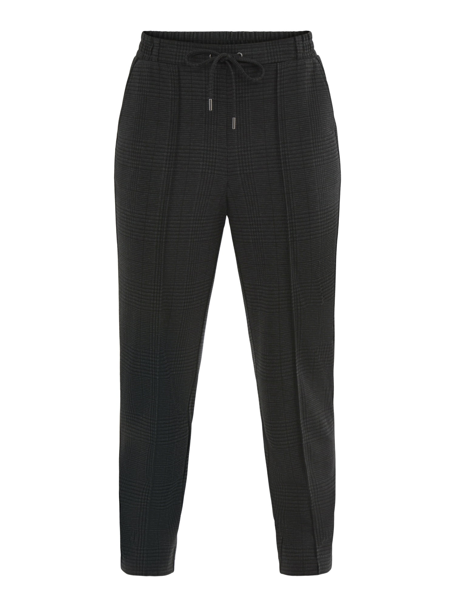 Time and Tru Women's High Rise Tapered Drawstring Pants with Pintuck, 27" Inseam, Sizes XS-XXL