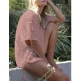 thumbnail image 3 of Cogild Swimsuit Cover Up for Women Crochet Sleeveless Tunic V Neck Bikini Beachwear Sheer Bathing Suit Coverups, 3 of 5