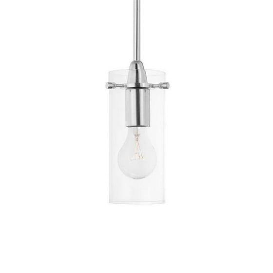 Linea Di Liara Ll P311 Pc Effimero Small Clear Glass Stem Hung Linea Di Liara Ll P311 Pc Effimero Small Clear Glass Stem Hung Pendant Polished Chrome Com