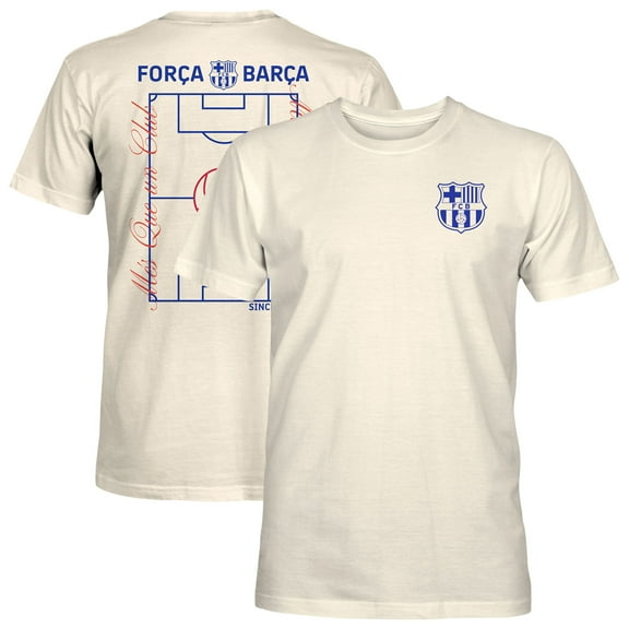 Men's 1863FC  Cream Barcelona Own the Pitch Heavyweight T-Shirt