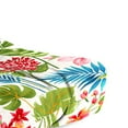 thumbnail image 5 of Jordan Manufacturing 3-Piece Carena Multi White Floral Tufted Outdoor Cushion Set with 1 Wicker Bench Cushion and 2 Wicker Seat Cushions, 5 of 9