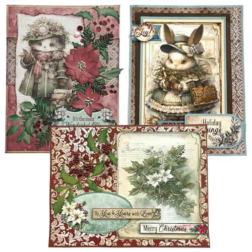 Paper Wishes ? Christmas Past Kits for Card Making & Scrapbooking, Also use for Gifts and All Your DIY Crafting, Art & Creative Projects - Inspiration at Your Fingertips ? Made in USA