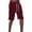 Burgundy, variant on Men's TR William Fleece Casual Shorts (Burgundy, Small)