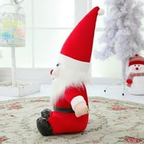 KALLORY 1Pack Santa Claus Doll Red Plush Decoration for Christmas Party and Shelf 11.0 Inch
