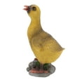 thumbnail image 4 of Duck Ornament Resin Animal Figurine Home Decoration Decor Gift for Office Desktop Grey, 4 of 8