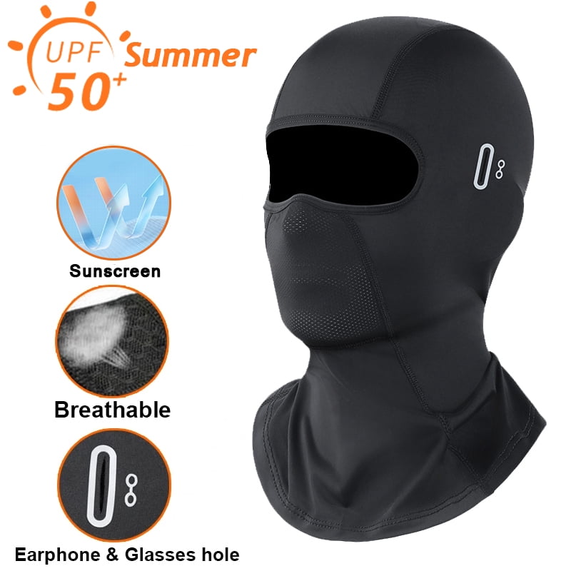 Motorcycle Balaclava Summer UV Protection Glasses Face Breathable Hole Men Women Quick-Drying Motorcyclist Winter Warm Ski Mask