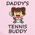 thumbnail image 2 of CafePress - Daddys Tennis Buddy Body Suit - Long Sleeve Cotton Baby Bodysuit, 2 of 4