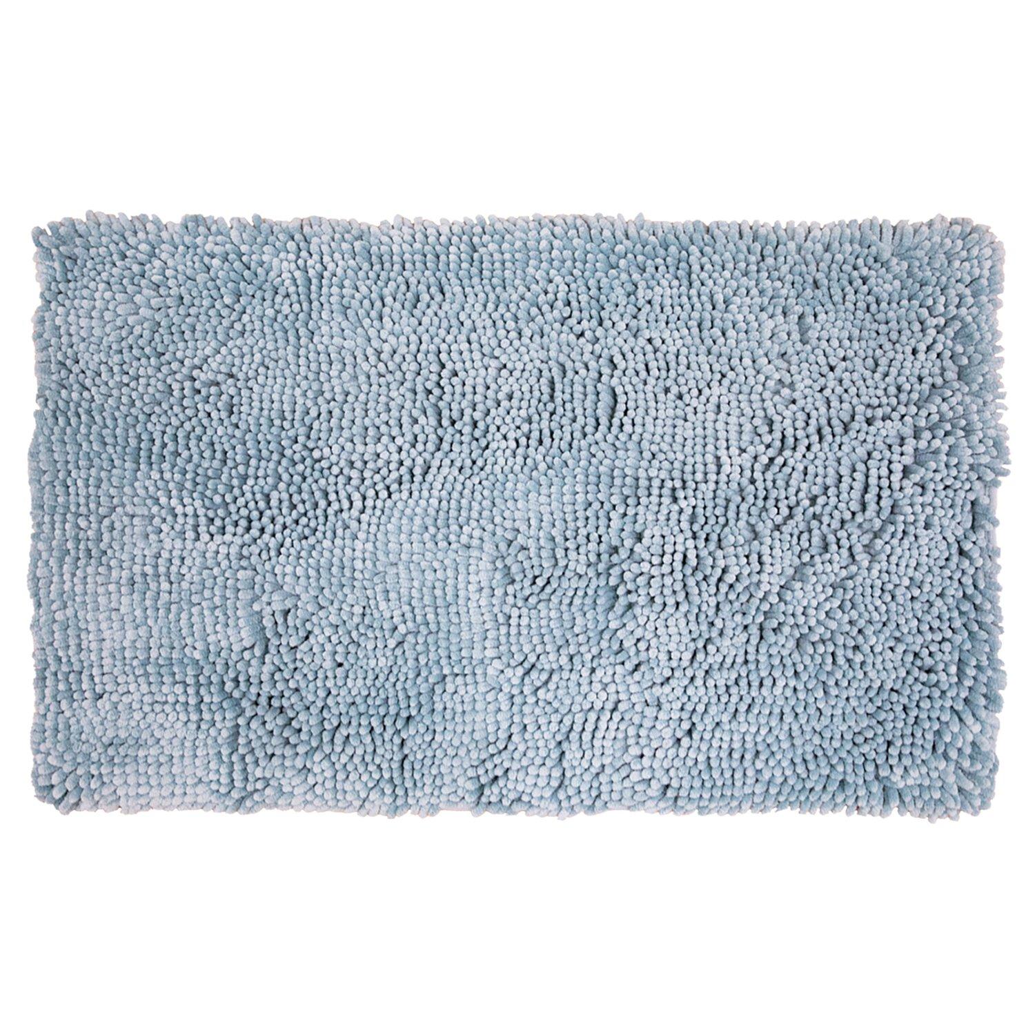 Arkwright Chenille Noodle Bath Rug 21'' X 34'' Blue