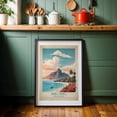 thumbnail image 6 of Tropical Paradise Preserved: Vintage Travel Poster of Bora Bora - Bora-Bora Leeward Islands French Polynesia Illustration Black Framed Wall Art Print 12 x 18 inches, 6 of 8