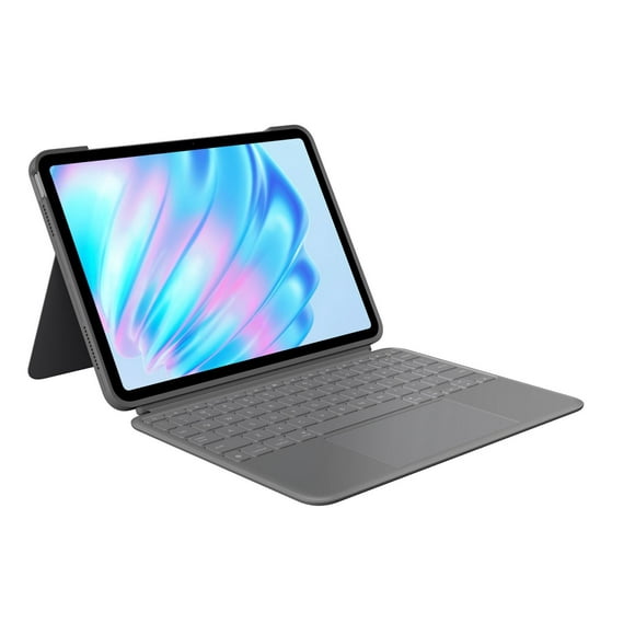 Logitech Combo Touch iPad Air 11" (M2/5th gen) Keyboard Case - Detachable, backlit, kickstand, Grey