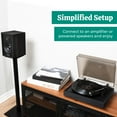 thumbnail image 3 of Electrohome Montrose Vinyl Record Player 2-Speed Belt-Drive Turntable, with Audio-Technica Stylus, Speed Control Motor, Built-in Preamp, Wood Plinth, Anti-resonant Platter, Auto-Stop (RR35B), 3 of 8