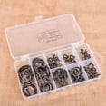 thumbnail image 2 of Guías de reparación de punta de caña de pescar 75 Uds Macarena Anillos de guía de caña de pescar de acero inoxidable y carbono, 2 of 8
