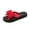 Red, variant on Women’s Bow Knot Platform Flip Flops, Cute Decorative Wedge Thong Sandals, Non-Slip Summer Beach Slippers for Casual & Vacation Use