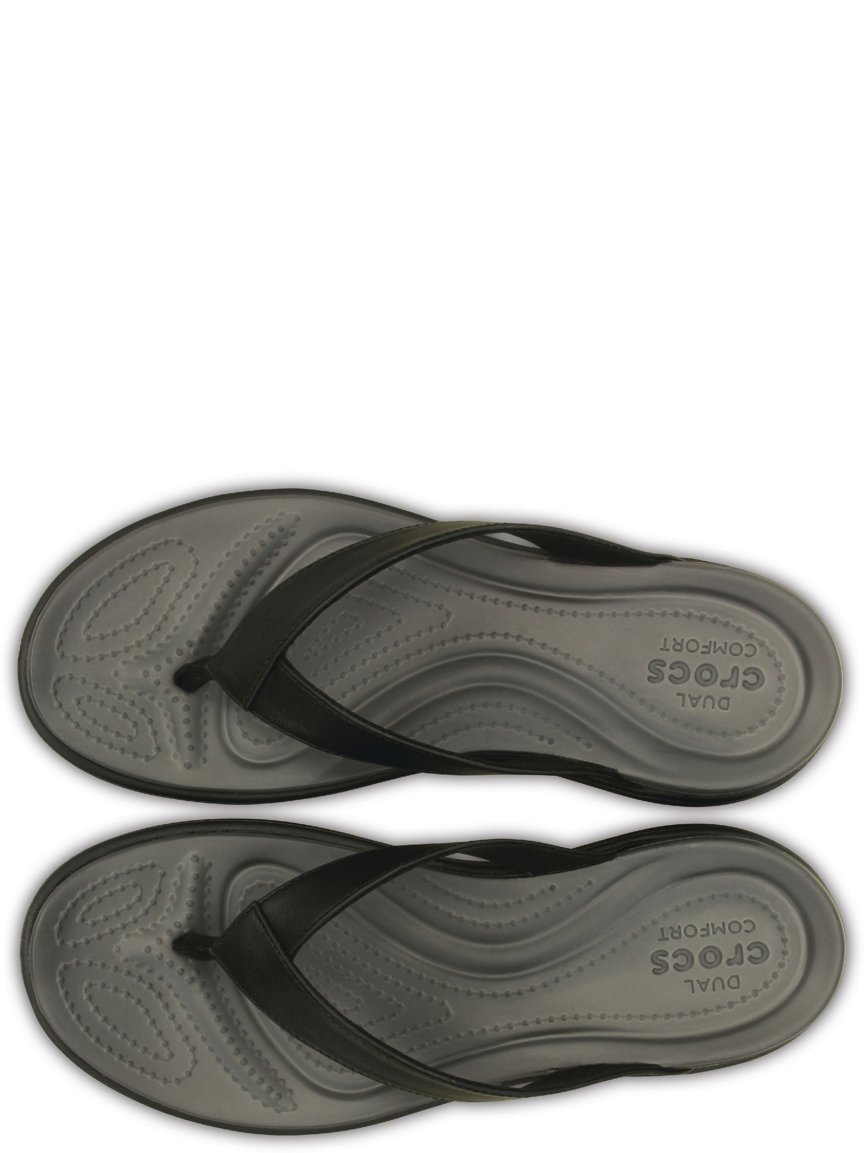 crocs capri v flip flops size 10