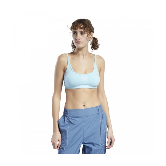 Sujetador deportivo Reebok Logo azul XX-Small
