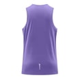 thumbnail image 6 of Tank Top Men Running Tank Top Men Men's Color-Block Sleeveless Round Neck Casual Sports Elastic Fashion Top Purple Xxxl, 6 of 9