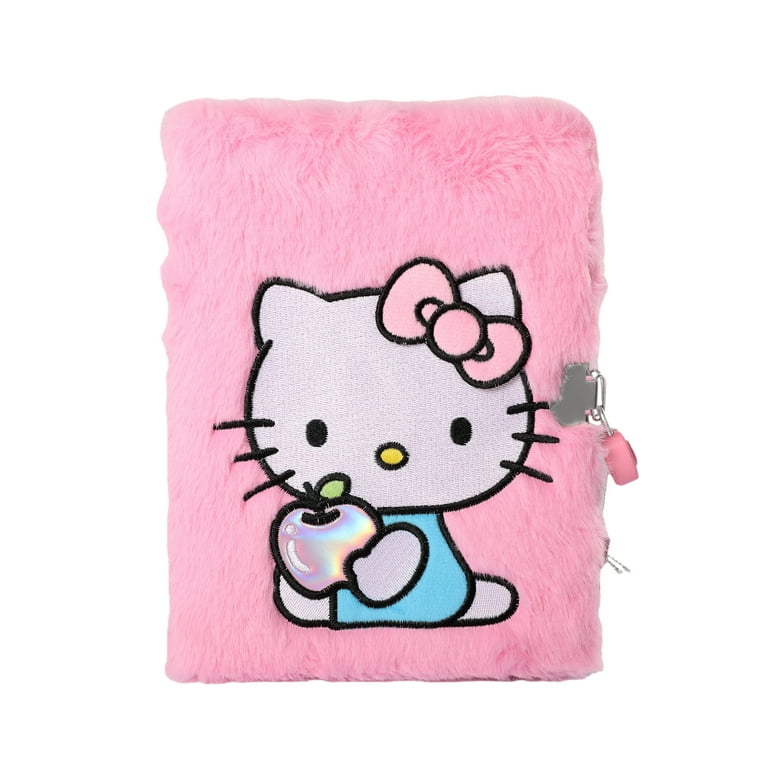 Sanrio Hello Kitty Plush Journal with Lock and Key, 50 Pages photo 1
