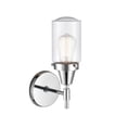 thumbnail image 2 of 447-1W-PC-G314 Innovations Lighting Dover - 1 Light Wall Sconce-11.75 Inches Tall and 4.5 Inches Wide-Polished Chrome Finish-Seedy Glass Color, 2 of 3