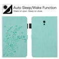 thumbnail image 7 of Galaxy Tab A 10.5" T590/T595/T597 Case, Allytech PU Leather Folio Flower Pattern Slim Fit Magnetic Book Cover Style w/ Cards Holder Kickstand Cases and Covers for Samsung Galaxy Tab A 10.5", Green, 7 of 7