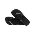 thumbnail image 4 of Havaianas Brasil Logo Flip Flops, Black, 4 of 6