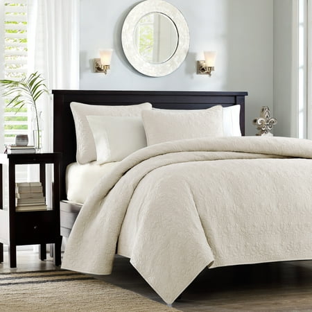 UPC 675716320508 product image for Home Essence Vancouver 3 Piece Off White Solid Reversible Coverlet Set  Full/Que | upcitemdb.com