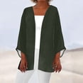 thumbnail image 2 of under $5 JINMGG Womens Coats , Winter Coats for Women Women Soft Chiffon Open Front Sheer Long Sleeved Cardigans for Evening Dress, 2 of 5
