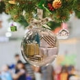 thumbnail image 3 of Injueey Decore el árbol de Navidad con adornos transparentes, bola, decoración llamativa, decoración del árbol de Navidad Kits de decoración para fiestas Tipo4-Amarillo, 3 of 6