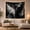 Black Wings, variant on Black and White Angel Wings in Cosmic Void, Dramatic Abstract for Dark Art Lovers, Fantasy Wall Art Housewarming Gift Tapestry Wall Hanging for Bedroom, Living Room and Dorm