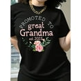 thumbnail image 1 of Mother's Day gift promted to great grandma pattern T marlet short-sleeved casual crew neck top spring and summer Women's wear, 1 of 6