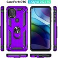 thumbnail image 7 of REQO Moto G Stylus 5G Case with HD Screen Protector, Military-Grade Ring Holder & Car Mount, 16ft Drop Tested, Purple, 7 of 7