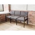 thumbnail image 4 of Pemberly Row Waiting Reception 3 Seat Tandem Seating No Center Arms in Black, 4 of 5