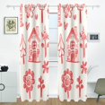 thumbnail image 2 of Childish Drawing Houses Curtains Black Out 72 Inch Length Curtains for Sliding Glass Doors Bedroom Living Room 2 Pack, 2 of 6