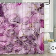 thumbnail image 2 of Pink Marble Bathroom Shower Curtain Set with Hooks 36X72in, 2 of 6