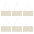 thumbnail image 4 of 6pcs Blank Wooden Plaque Rectangle Decorative DIY Unfinished Wood Sign with Holes for Coffee Shop, 4 of 8
