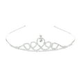 thumbnail image 1 of Tiara de cristal para novia / Horquillas para el cabello / Diadema / Lazo para el cabello (Plateado), 1 of 7