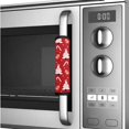 thumbnail image 4 of SEANATIVE Refrigerator Door Handle Covers Set of 6 Washable Kitchen Appliances Decor Handles Anti-Skid Fridge Oven Microwave Dishwasher Handles Cover Protector, Christmas Tree Candy Cane Red, 4 of 7
