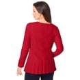 thumbnail image 2 of Jessica London Women's Plus Size Chevron Fit & Flare Sweater, 2 of 5