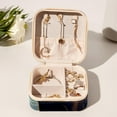 thumbnail image 6 of Sea Lion Travel Portable Earring Organizer Decorative Box Necklace Holder: Square Jewelry Storage for Rings, Earrings, Necklaces, Bracelets, and More - Suitable for Girls and Women, 6 of 6